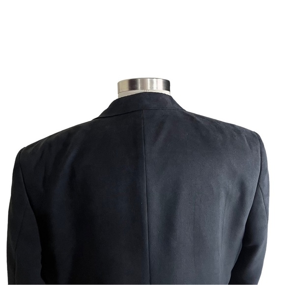 Bert Pulitzer Supra Suede Men Charcoal Grey 3 Button Suit Jacket Sz 46R Soft EUC - Picture 6 of 16